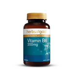 Herbs of Gold Vitamin B6 200mg - Go Vita Batemans Bay