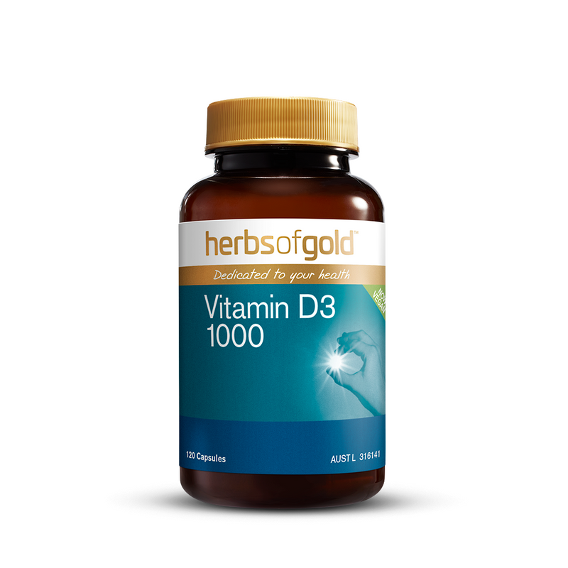 Herbs of Gold Vegan Vitamin D3 1000 - Go Vita Batemans Bay