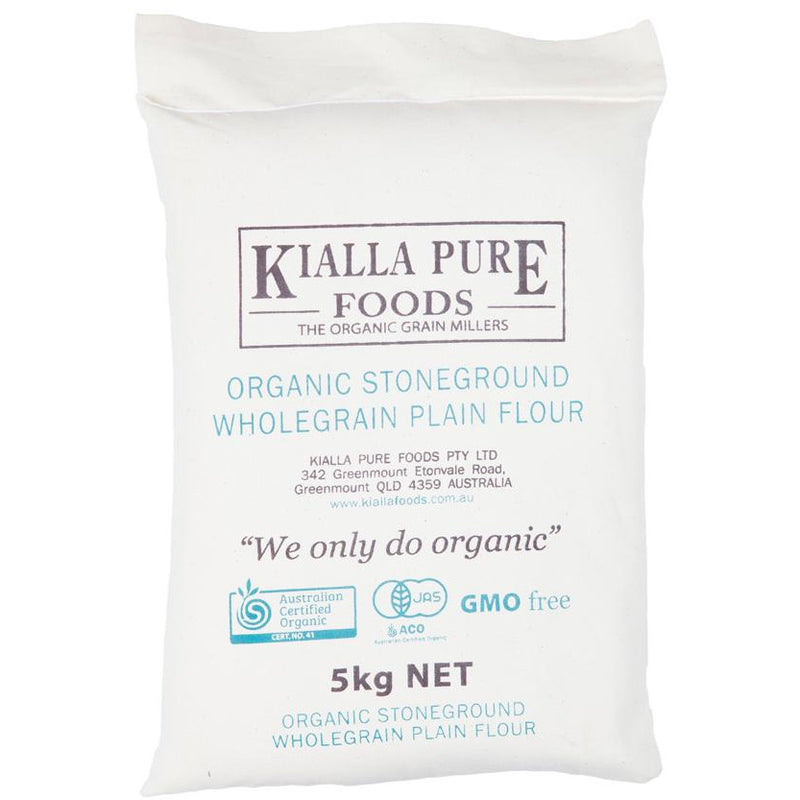 Kialla Organic Stoneground Wholegrain Plain Flour - Go Vita Batemans Bay