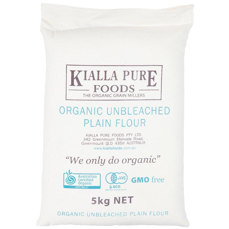 Kialla Organic Unbleached Plain Flour - Go Vita Batemans Bay