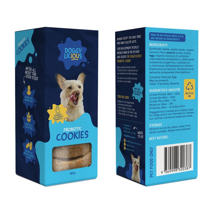 Doggylicious Probiotic Cookies