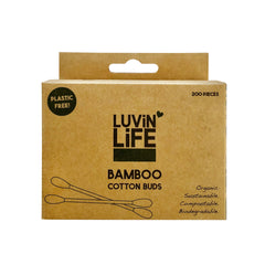 Luvin Life Organic Bamboo Cotton Buds - Go Vita Batemans Bay