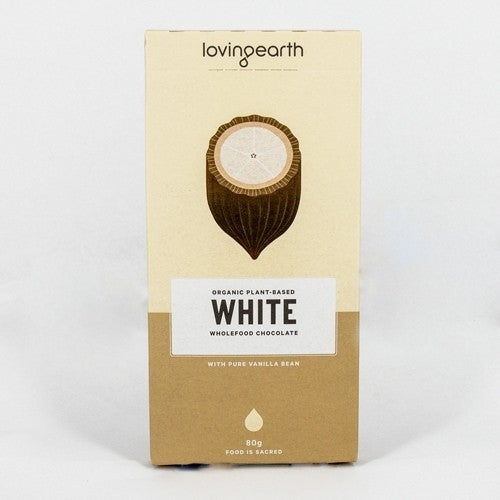 Loving Earth White Chocolate - Go Vita Batemans Bay