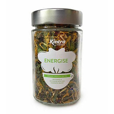 Kintra Foodstra Foods Organic Energise Loose Leaf Tea - Go Vita Batemans Bay