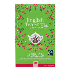 English Tea Shop Green Tea & Pomegranate Bags - Go Vita Batemans Bay