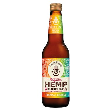 Happy Hippie Hemp Kombucha - Tropical Sunrise - Go Vita Batemans Bay