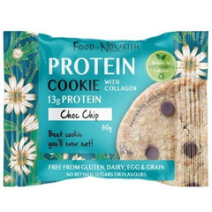 Food to Nourish Protein Cookie with Collagen Choc Chip 60gm