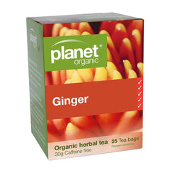 Planet Organic Ginger Tea Bags - Go Vita Batemans Bay