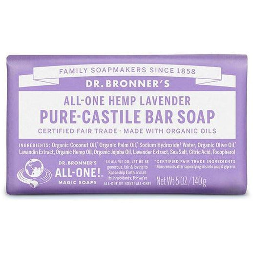 Dr Bronners Castile Bar Soap - Lavender - Go Vita Batemans Bay