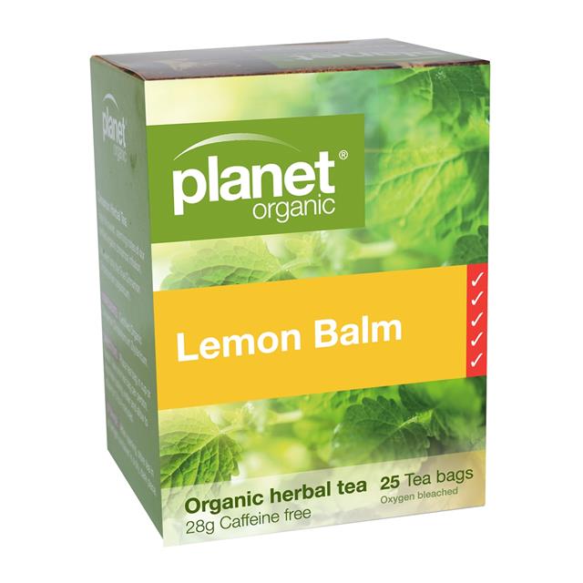 Planet Organic Lemon Balm Tea Bags - Go Vita Batemans Bay