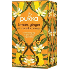 Pukka Lemon,Ginger & Manuka Honey Tea - Go Vita Batemans Bay