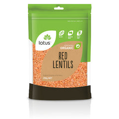 Lotus Organic Split Red Lentils 250g
