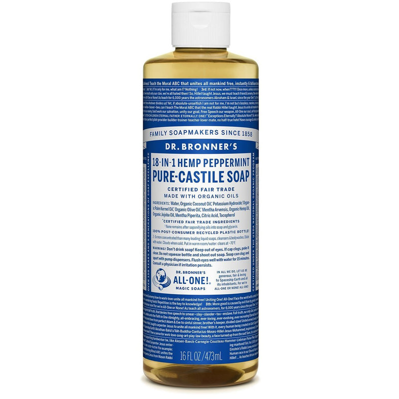 Dr Bronners Liquid Castille Soap - Peppermint - Go Vita Batemans Bay