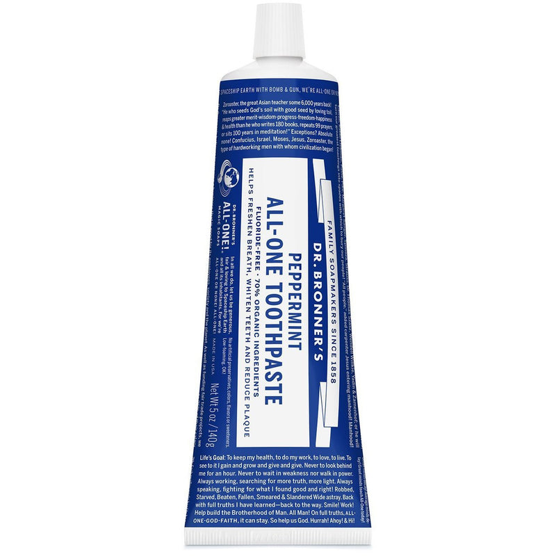 Dr Bronners All-One Toothpaste - Peppermint - Go Vita Batemans Bay