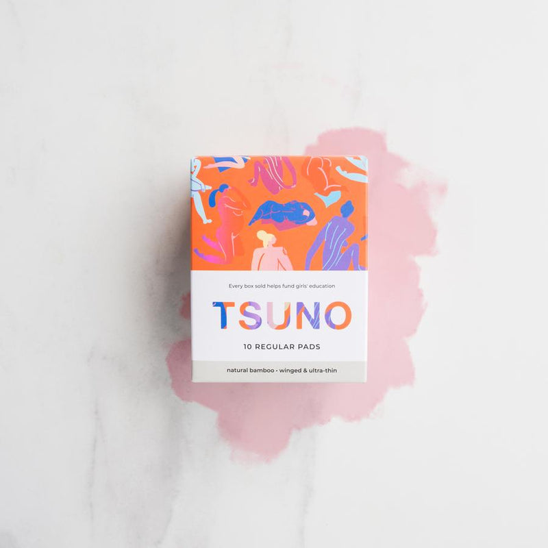 Tsuno Organic Regular Bamboo Pads - Go Vita Batemans Bay