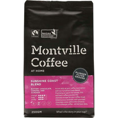 Montville Coffee Coffee Sunshine Coast Blend Ground Coffee - Plunger - Go Vita Batemans Bay