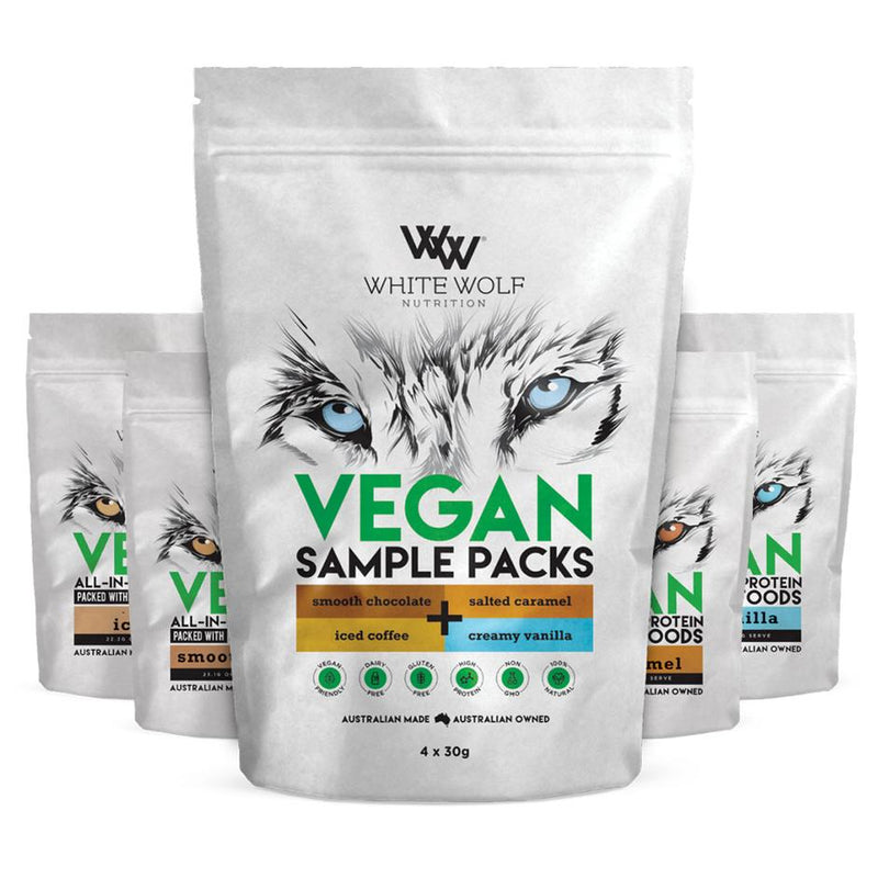 White Wolf Nutrition Vegan Superfood Protein Trial Pack - Go Vita Batemans Bay