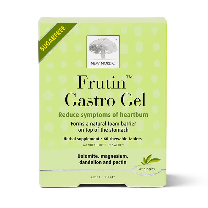 New Nordic Frutin Gastro Gel 60 chewable tablets