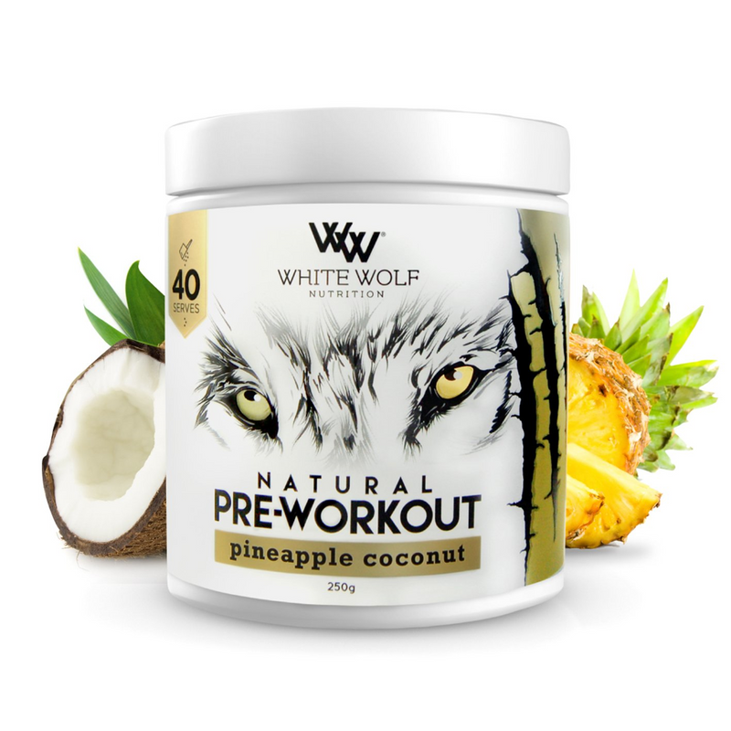 White Wolf Nutrition Pre Workout Pineapple and Coconut